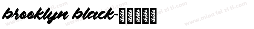 brooklyn black字体转换